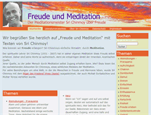 Tablet Screenshot of freudeundmeditation.com